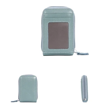 

Fashion Leather RFID Wallet Cards Holder for Credit Passport Card Bag ID Passport Card Wallet for Women Men New