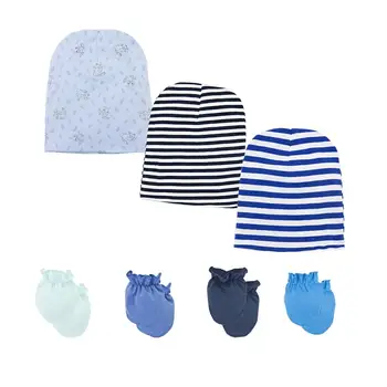 

3pcs/lot Baby Boys Hats 100% cotton Printed Newborn Photography Props Baby Hats & Caps For 0-12 Months Newborn Baby Accessories