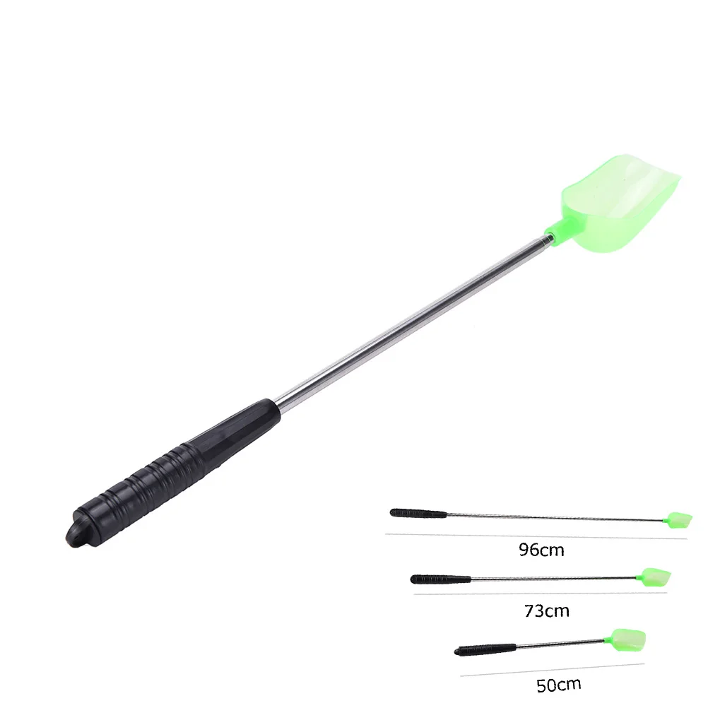 Adjustable 100x12cm Baiting Throwing Spoon With Handle Metal Throw