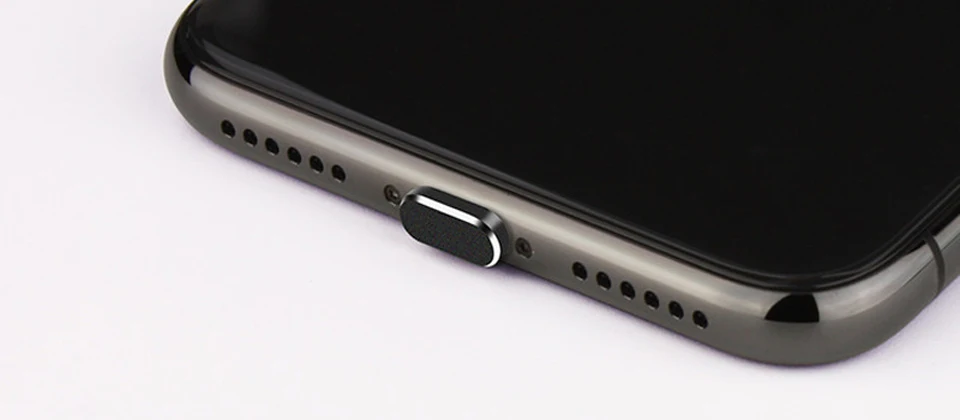 Пыленепроницаемый Разъем для зарядки для iPhone, многофункциональная Пылезащитная заглушка для iPhone X XS XR 5 6 7 8 Plus, металлическая заглушка для карт, 6 цветов, Пылезащитная заглушка