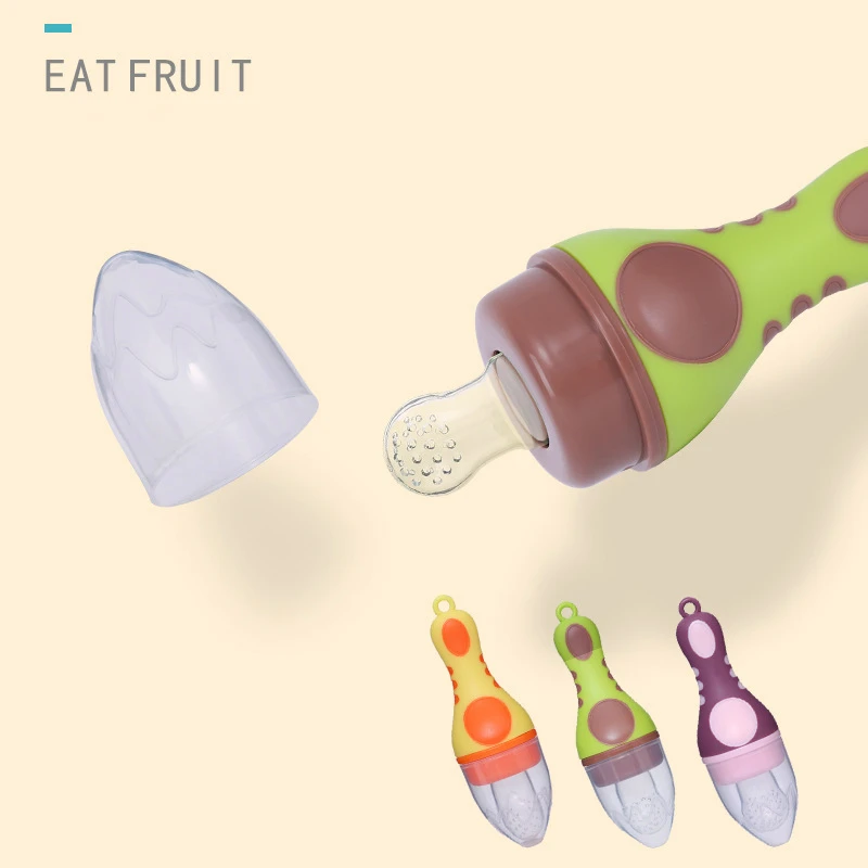 

Baby Safe Silicone Pacifier Feeding New Baby Feeding Pacifier Training Fruits Pacifier Vegetables Feeding Tools for Baby Feeding