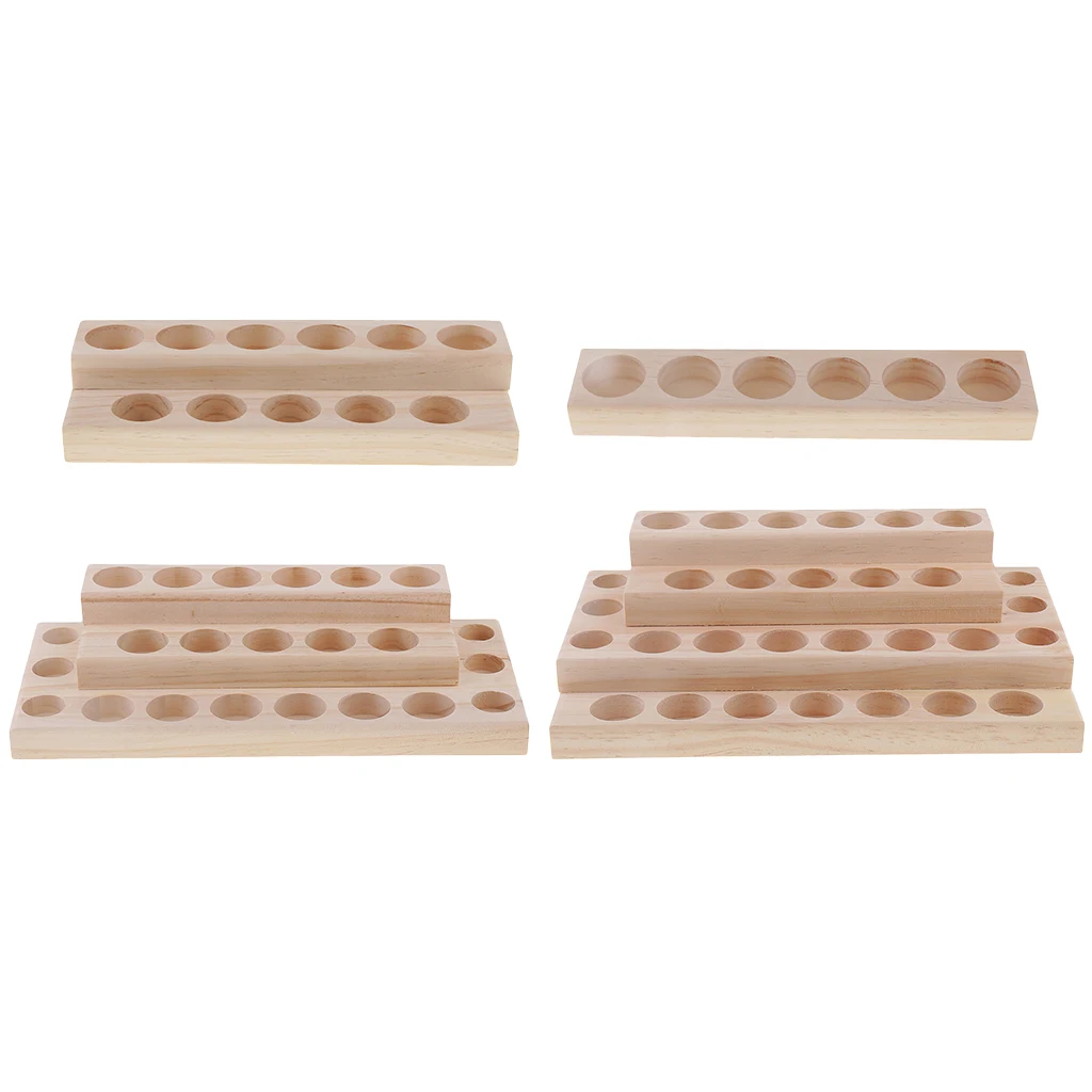 Aromatherapy Essential Oil Case Display Stand Storage Organizer Rack 6-Slots