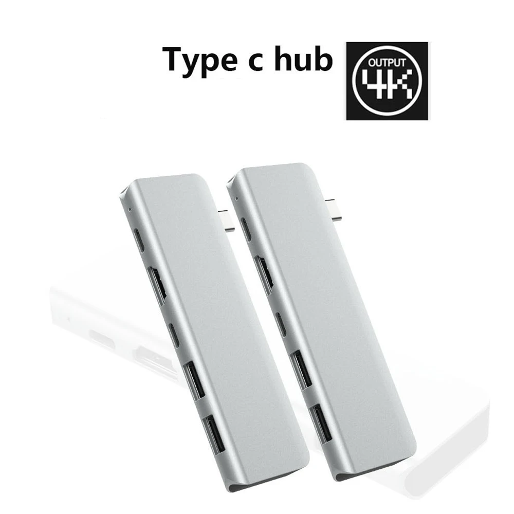 Usb type C концентратор к Thunderbolt 3 HDMI 4K 30HZ USB 3,0 87W PD зарядное устройство мульти USB-C 3,0 алюминиевый сплав корпус сплиттер для Macbook
