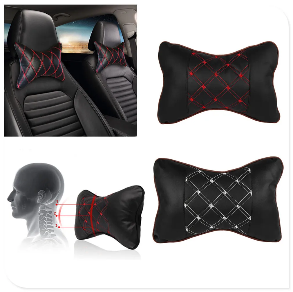 

Car Pillow Headrest Seat Head Neck Rest Cushion Pad for Audi Q3 Q5 SQ5 Q7 A1 A3 A4 A4L A5 A6 A6L A7 A8 S5 S6 S7