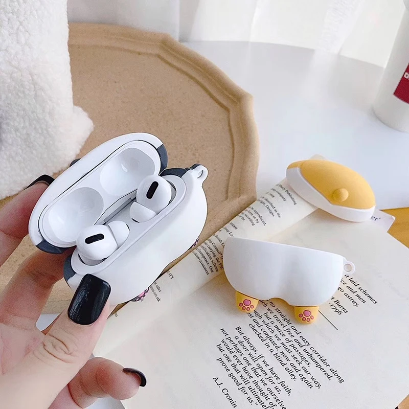 Cute 3 for airpods pro case cartoon cute for airpods pro cover silicone pig for apple bluetooth cases bear animer accessory