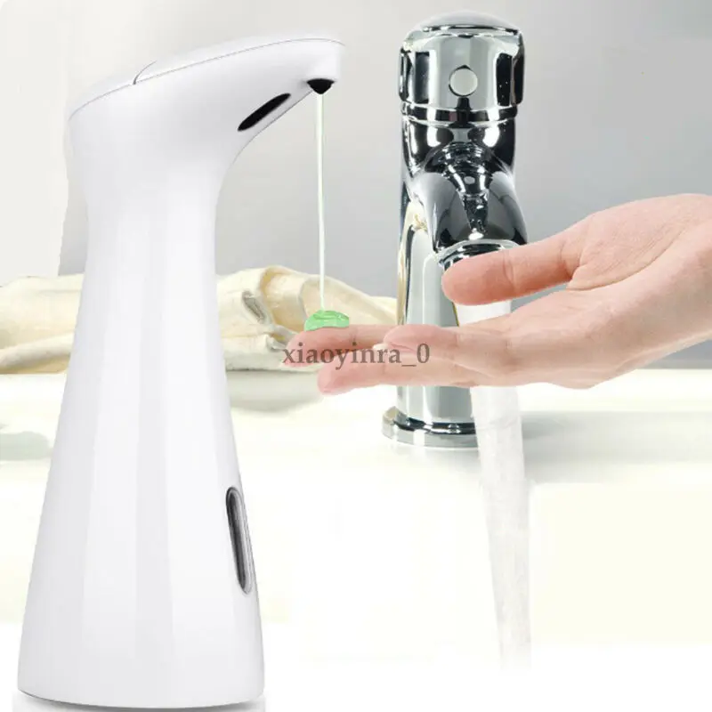 

Touchless Steel Handsfree Automatic Sensor Soap Liquid Dispenser WaterResistant Electroplated Sanitizer Kitchen Bathroom 200ml