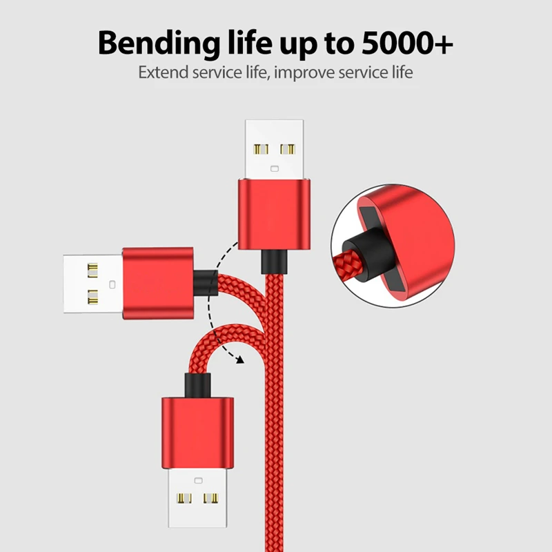1 м 2A Магнитный USB быстрый заряд кабеля USB C type кабель для samsung A50 для Xiaomi Note 7 8 Pro зарядный кабель и кабель Micro USB