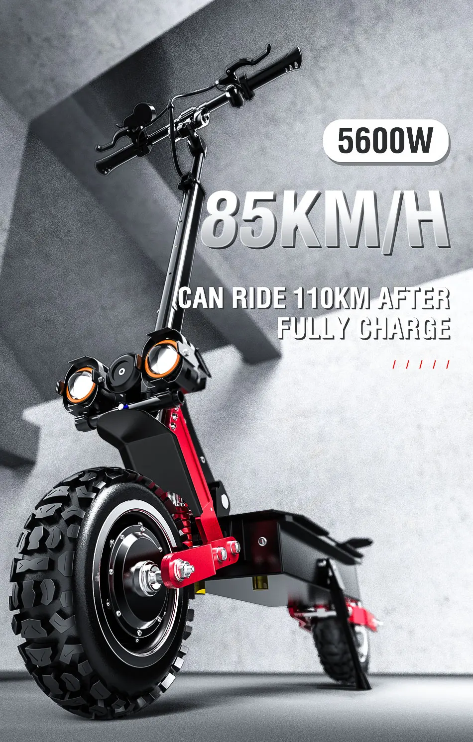 Janobike T85 5600W Electric Scooter 85km/h Hydraulic Brake e scooter 11\