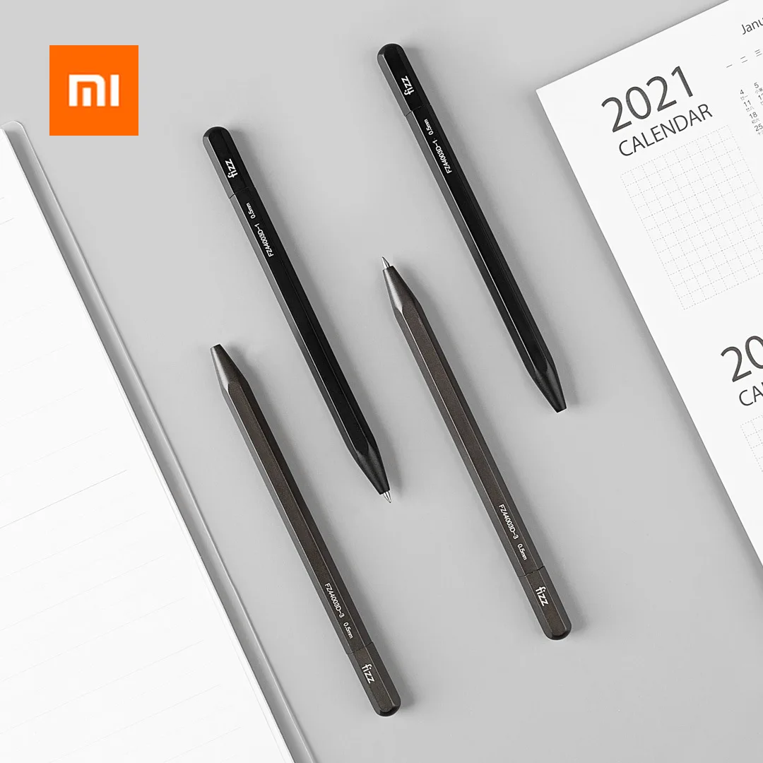 Pen Metal-Pen Paint Xiaomi Fizz Aluminum Smooth Ink Signing-Pen Polygonal Black Writing