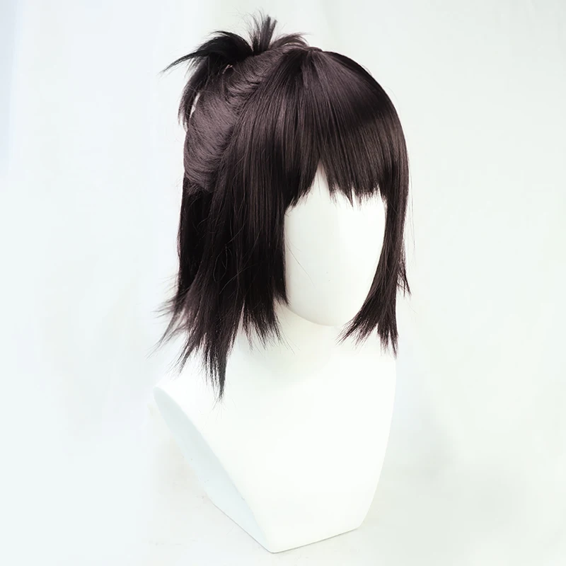 sexy anime cosplay Anime Attack on Titan Final Season Hange Zoë Cosplay Wig Dark Brown Short Synthetic Hair Halloween Carnival Party + Free Wig Cap anime cosplay