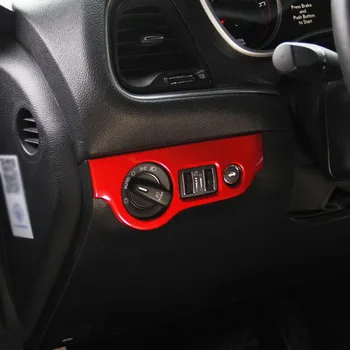 

For Dodge Challenger Charger 15-19.1pc Switch Button Red Cover Scratch Resistant