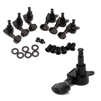 

6 PCS 3L 3R Electic Guitar Tuning Pegs Full Sealed String tuning pegs Locking Tuner Machine Heads Buttons Chrome with Screws