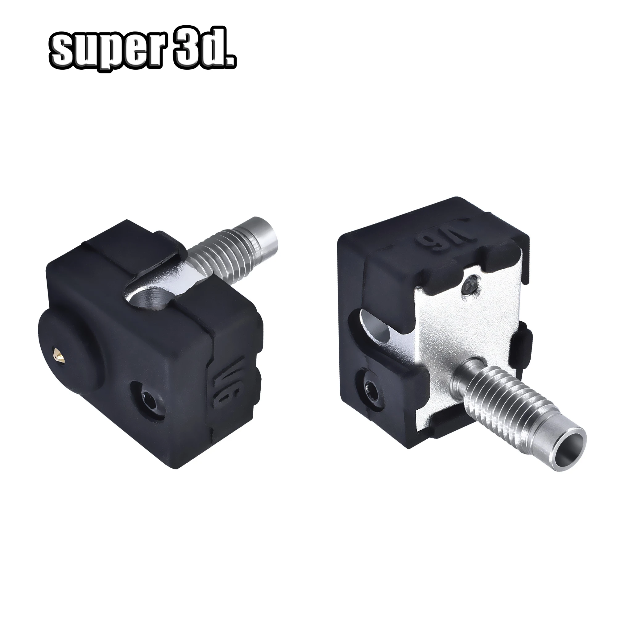 

V6 throat Heat Break with T+V6 heating block +V6 0.4mm/1.75mm brass nozzle +V6 black silicone sock sleeve 3d printer parts