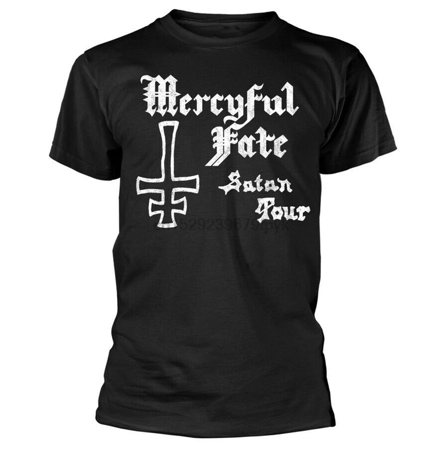 Футболка Mercyful Fate сатана Tour 1982 Официальная футболка с тяжелым металлическим