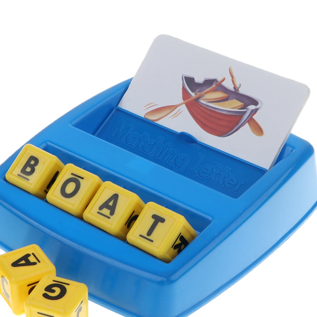 Preschool Educational Learning Matching Letter Game,Alphabet Letter Word Spelling Game Spell Words Board Game for  3 Years & Up