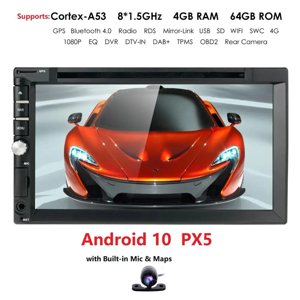 - PX6 64G Android 100 Car Multimedia Player For MERCEDES BENZ C Class C180C200C230 W204 GPS Radio stereo Touch screen head unit