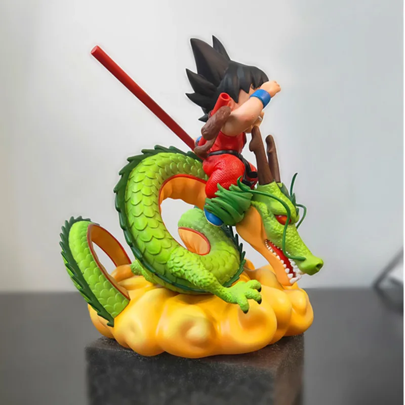 Аниме Драконий жемчуг Супер Saiyan Сон Гоку вызов Shenron GK Смола лимит Фигурка Статуя Коллекция Модель игрушки X3958