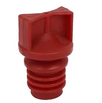 

18mm Diameter Male Thread Plastic Oil Breather Cap Red for Air Compressor