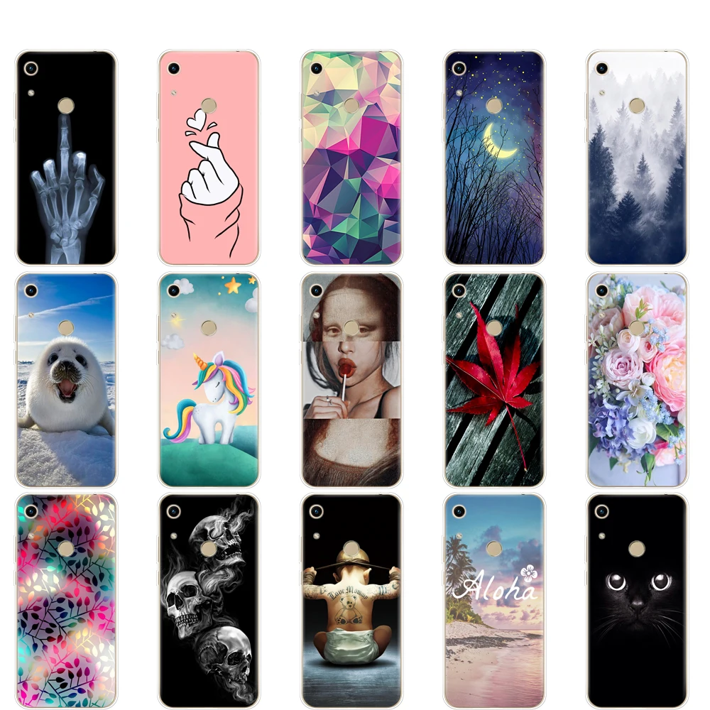 Per L'Onore 8A Per Il Caso Di Huawei Honor 8A Prime Molle Del Silicone Della Copertura Posteriore Di Tpu Cassa Del Telefono Sul Honor 8A Jat-Lx1 Honor