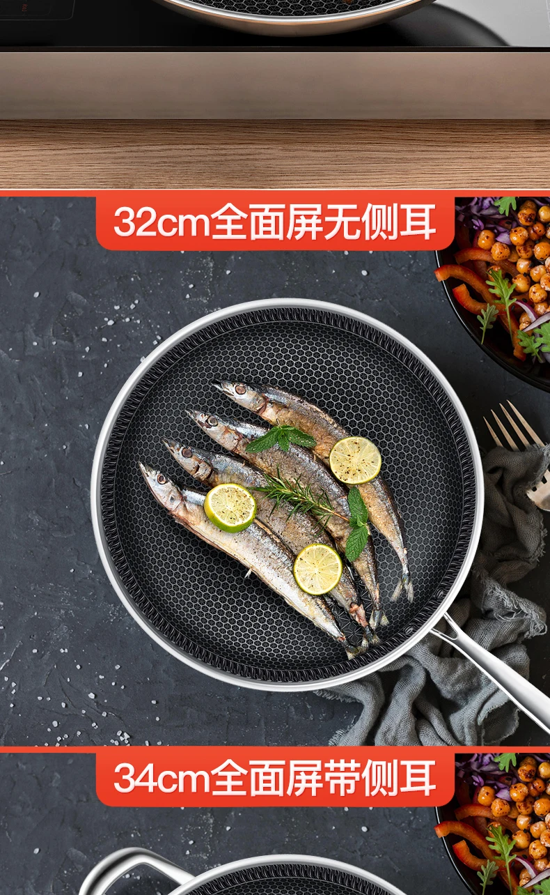 ВОК из нержавеющей стали, ВОК, бытовая индукционная плита без масла и дыма, газовая плита, специальный горшок, кухонные горшки, кухонная посуда
