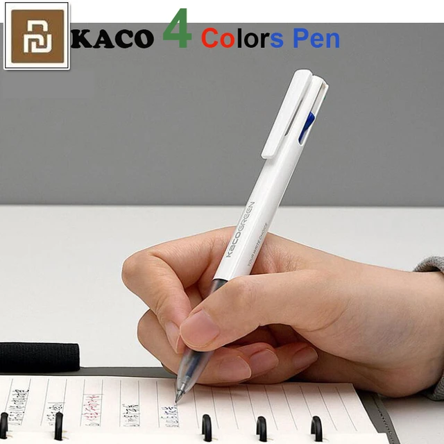 KACO-bolígrafos multifunción originales 4 en 1, recambio de bolígrafo de  Gel mecánico, tinta japonesa, recarga de 0,5mm, negro, azul, rojo y verde -  AliExpress