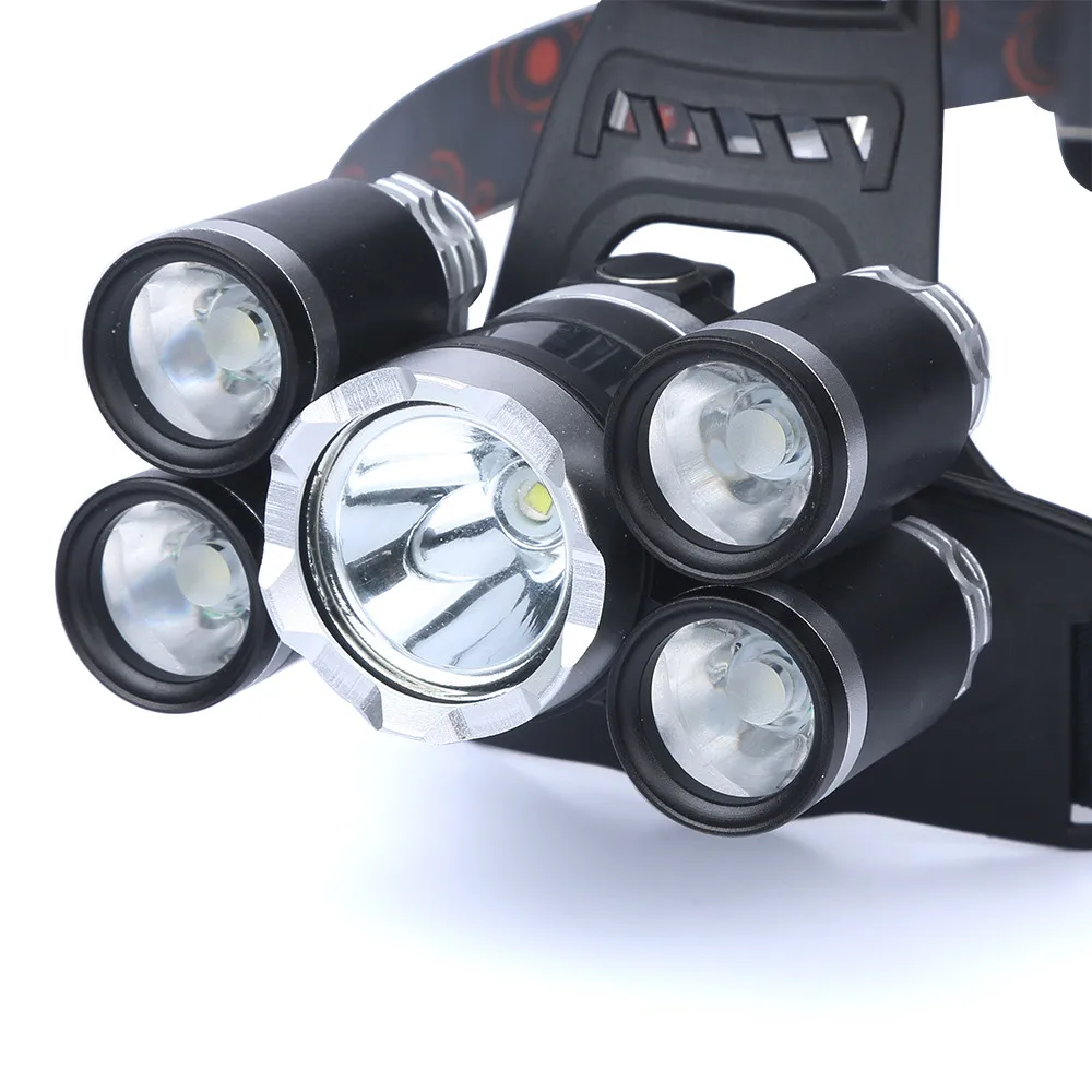 Наружные аксессуары, велосипедный светильник 35000 лм 5X CREE XM-L T6, светодиодный перезаряжаемый головной светильник для путешествий, альпинизма, Головной фонарь светодиодный налобный фонарь 1028