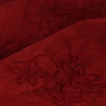 Высокое Качество Лен Хлопок Ткань Осень и Зима Винтаж Вышивка tissu высокого качества платье tissus