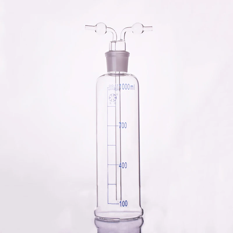 

FAPEI Drechsel gas washing bottle ,Capacity 1000ml,Lab Glass Gas Washing Bottle,Shisha hookah