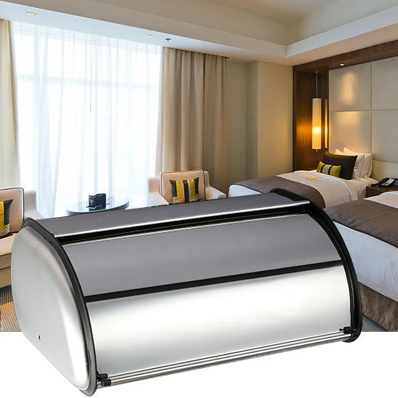 1 шт. большая, из нержавеющей стали Хлебница для хранения контейнер для еды Кухонный Контейнер решетка для хлеба