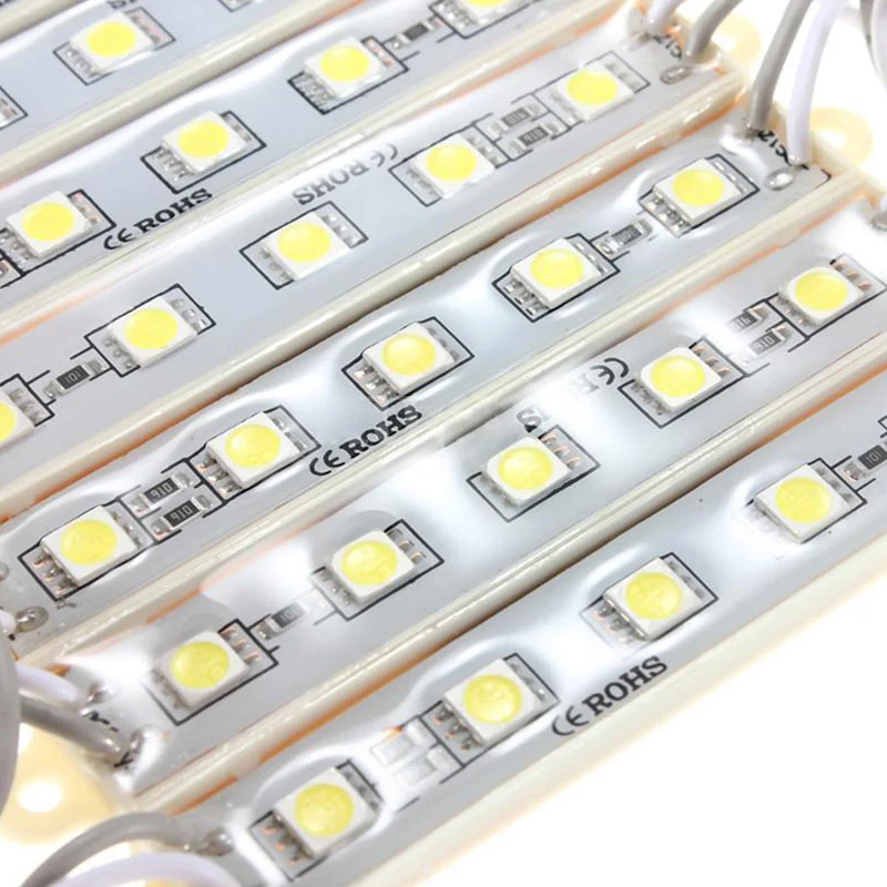 5050 Светодиодный модуль 5 SMD лента водонепроницаемая лента ленточная Лампа DC 12V