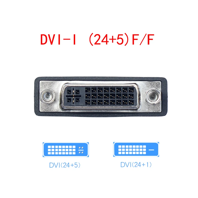 Dvi para Dvi Feminino para Conversor Feminino Mini Gender Changer Adaptador de Extensão do Cabo Dvi 24 Mais f para f - Imagem 2