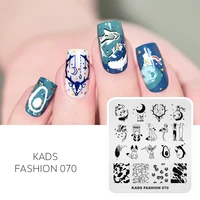 AriesLibra Chinese Style Nail Stamping Plates Crane Lotus Mixed Pattern Nail Art Image Design Geometric Image Stencil Plate 2