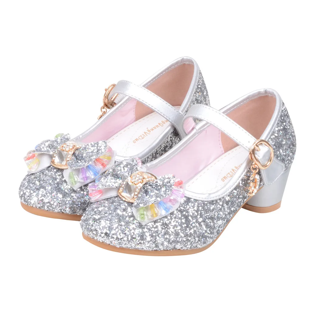 

girls sandals Infant Kids Baby Girls Pearl Crystal Bling Bowknot Single Princess Shoes Sandals sandale enfant fille13.74gg