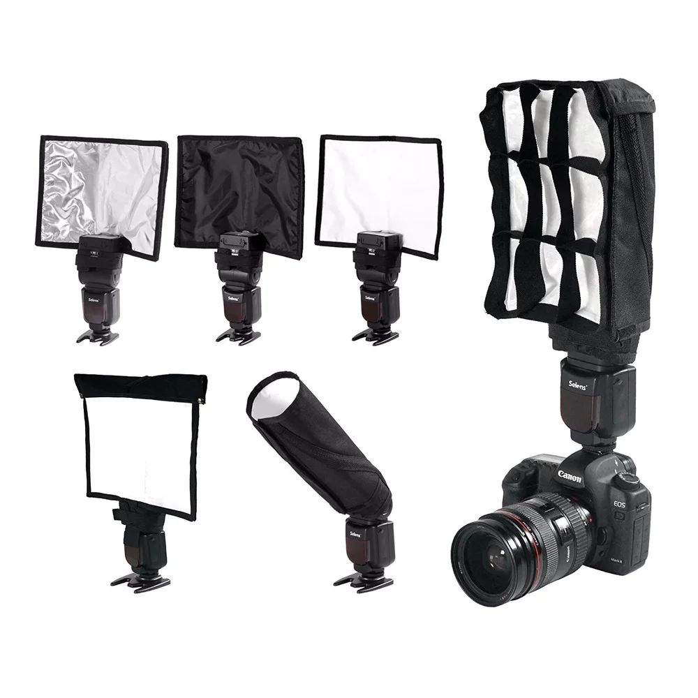 Speedlight Flodable отражатель Snoot герметичный рассеиватель софтбокса вспышки