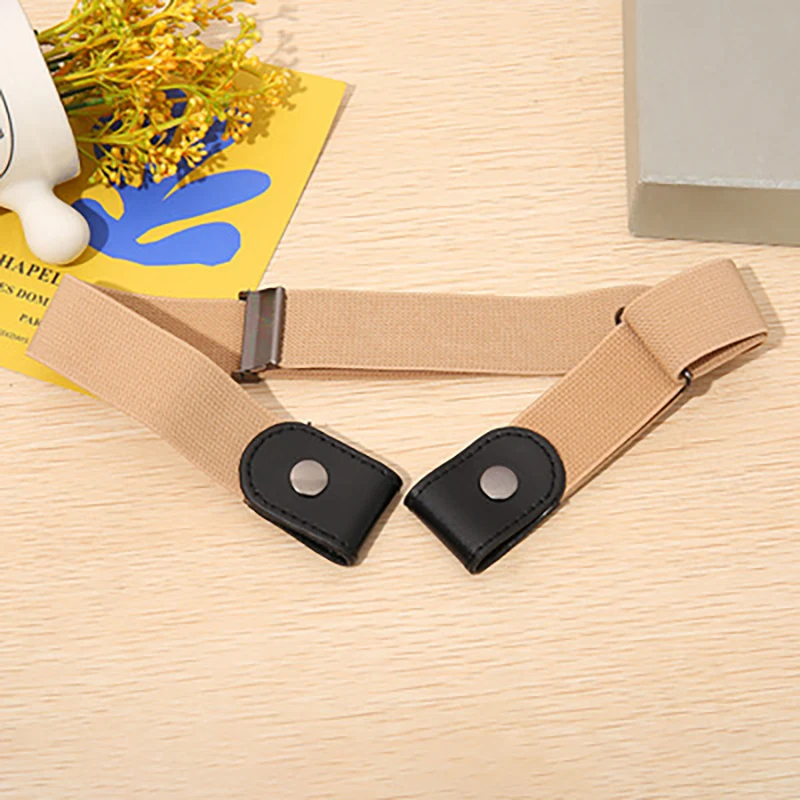 New men's and women's invisible belt without buckle seamless lazy belt wild elastic elastic jeans belt decoration ins wind mens fabric belts Belts