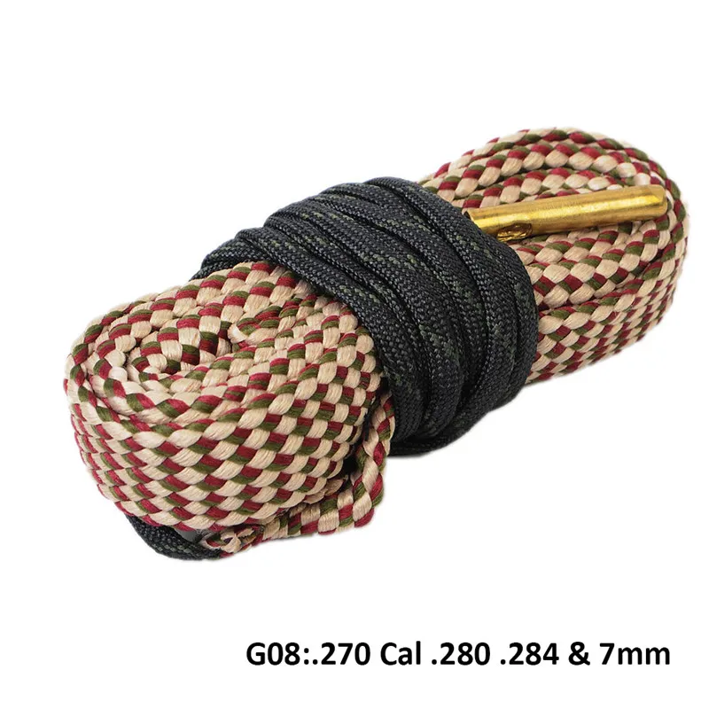 G08 Охота набор для чистки пистолета 12GA Gague НАТО латунь винтовка/пистолет Очиститель для ружья веревки Чистка ствола винтовки Наборы для съемки на открытом воздухе пневматическая винтовка охота аксессуары 9mm - Цвет: G08