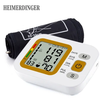 

Digital Upper Arm Blood Pressure Monitor Heart Beat Rate Pulse Meter Tonometer Sphygmomanometer Pulsometer Healthcare