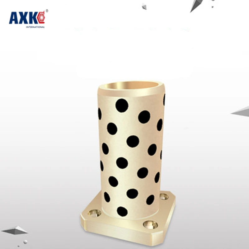 Billig 42*16 12*21*57mm LMK12LUU Öl freies Lager 12x21x57mm Platz Flansch Kupfer Bush Solide Schmiermittel Eingebettet Büsche Graphit Hülse