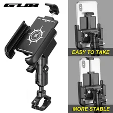 

GUB Aluminum Alloy Bike Phone Holder 360 Degrees Rotation Motorcycle Phone Mount Bicycle Phone Bracket Cycling Accessories