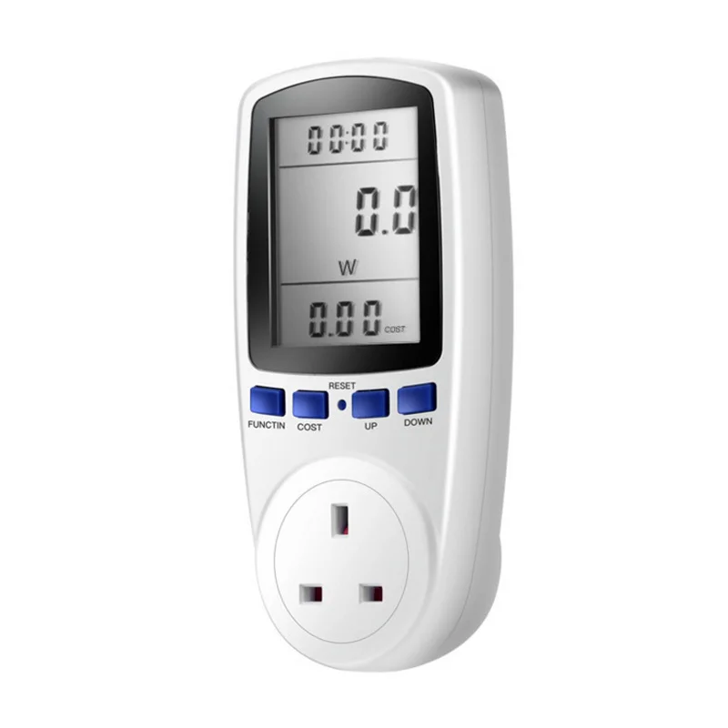 UK Plug Multifunction Smart Electric Energy Metering Socket Digital Home Analyzer Power Voltage Current Meter | Электроника