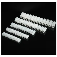 Bloco de terminais de plástico conector de fio 5a 10a dupla linha 12 posições parafuso bloco terminal cabo conector elétrico barreira tira