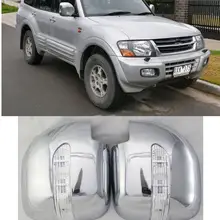 Крышки дверного зеркала со светодиодной ABS хромированной 2001 для Mitsubishi Pajero V73