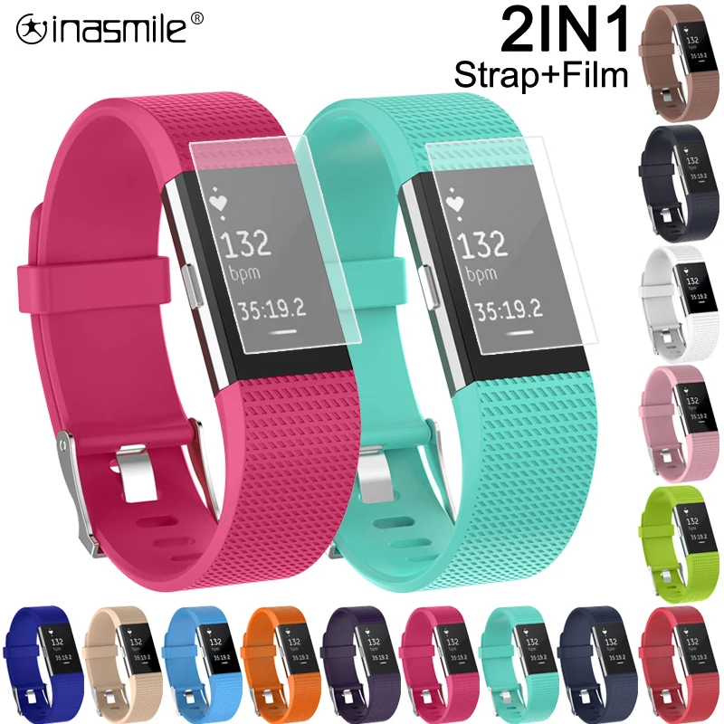 Ремешок для браслета Fitbit Charge 2 correa браслет для Fitbit Charge 2 ремешок для Fitbit Charge 2 Защитная пленка для экрана