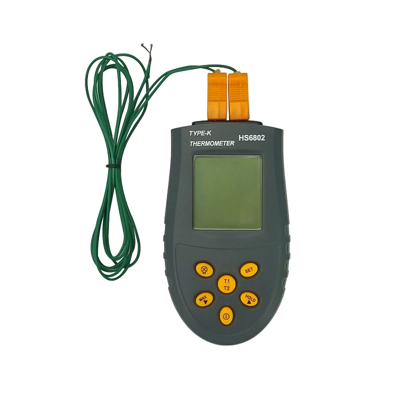 HS6802 портативный термопары типа K цифровой термометр-50~ 1350 C