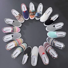 18 цветов; полосатые туфли на плоской подошве; женская Тканевая обувь в стиле «Старый Пекин»; сезон весна-лето; повседневные женские лоферы без застежки