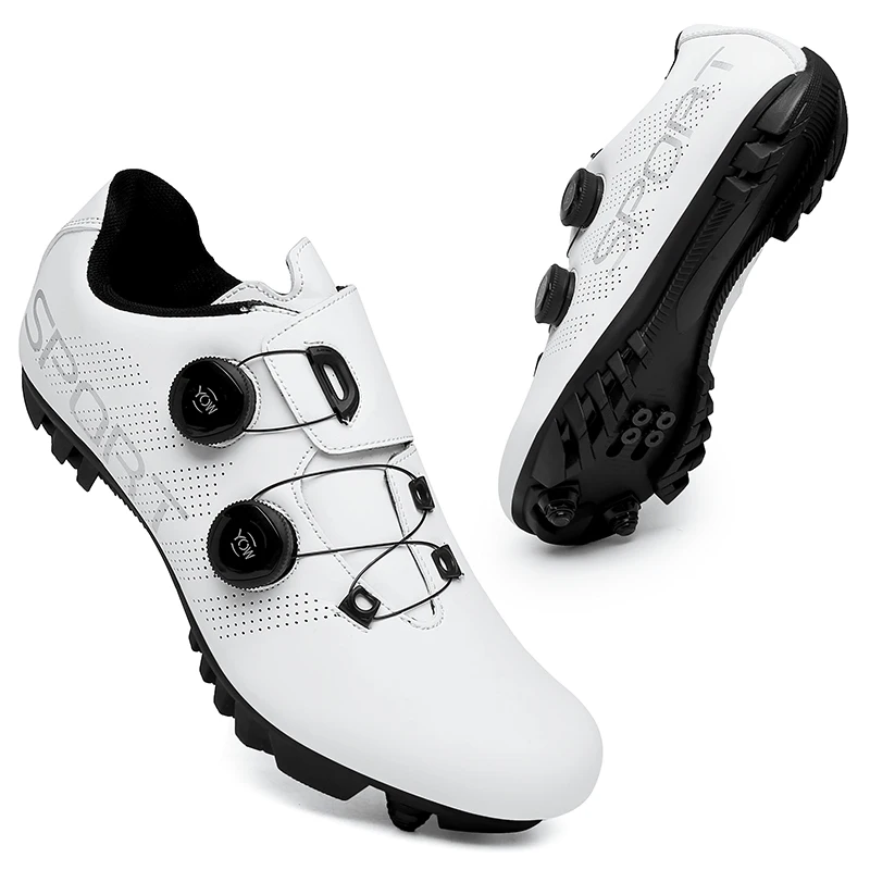 MTB Cycling Shoes with Cleats Men Road Bike Boots Speed Flat Sneaker Racing Women Outdoor Sports SPD Mountain Bicycle Footwear