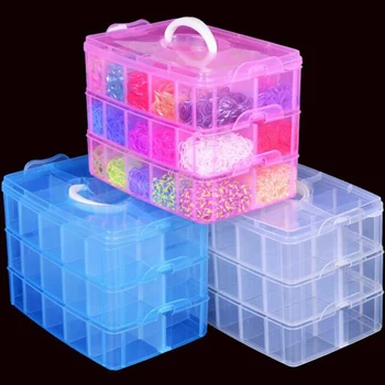 

Large Three-layer Plastic Storage Box, Jewelry Storage Box, Jewelry Box, Cosmetics And Medicine Finishing Storage Box