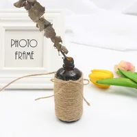 5-15m/roll Natural Jute Twine Burlap String Hemp Rope Party Wedding Gift Wrapping Cords Thread DIY Florists Craft Decoration 6