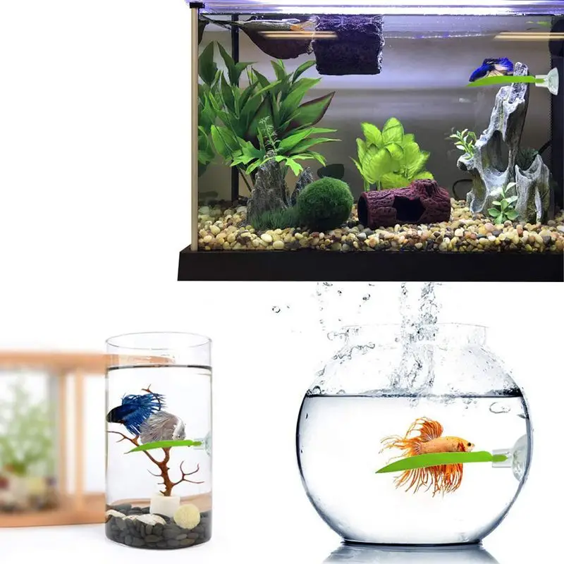 2 пачки гамак Betta, коврик в виде листьев рыбы Betta, пластиковые аквариумные растения с присоской