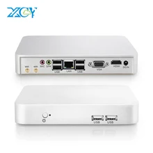 XCY мини ПК Intel Celeron J1900 N2810 компьютер Minipc офисный компьютер Linux Win 10 7 HDMI wifi USB Minipc Linux тонкий клиент Micro